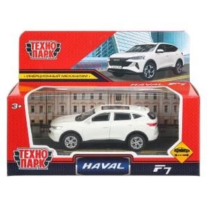 Машина металл haval f7 длина 10,5 см, инерц, белый, в кор. Технопарк F7-11-WH