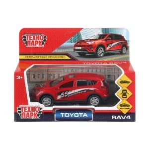 Машина металл TOYOTA RAV4 СПОРТ длина 12 см, двери, багаж, инерц, кор. Технопарк RAV4-S (72)
