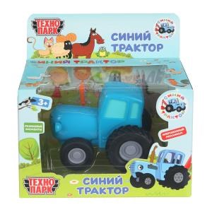 Модель металл СИНИЙ ТРАКТОР длина 11 см, инерц, синий, кор. Технопарк BLUTRA-11-BU2-WOD (48)
