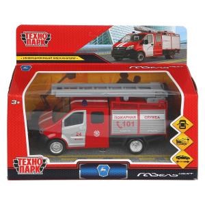 Машина металл ГАЗЕЛЬ NEXT ПОЖАРНАЯ длина 15 см, двери, инерц, красный, кор. Технопарк NEXTFIR-15FIR-RD (64)