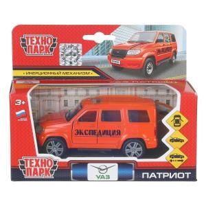 Машина металл UAZ patriot экспедиц., 12 см, дв., багаж., инерц., кор. Технопарк SB-17-81-UP-EX-WB (48)
