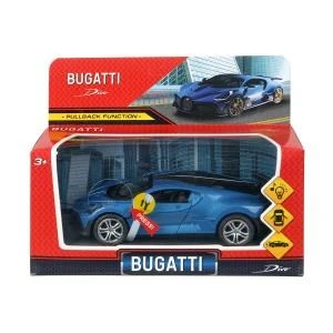 Модель металл свет-звук bugatti divo 14,9 см, двери, инерция, спойлер Технопарк 2301C0047-R