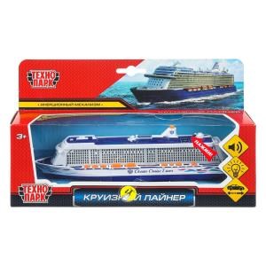 Модель металл свет-звук круизный лайнер, 20 см, инерц., кор. Технопарк SB-17-65-WB (48)