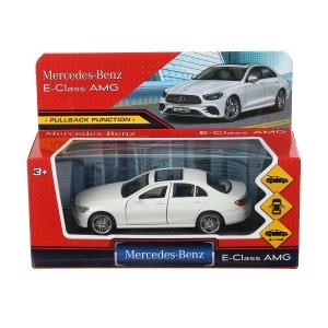 Машина металл MERCEDES-BENZ e-class amg 12см, дв,баг,ин,белый, кор. Технопарк ECLASS-12-WH