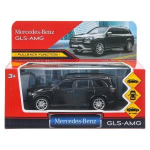 Машина металл MERCEDES-BENZ gls class amg 12см, дв,баг,ин,темно-серый, кор. Технопарк GLS-12-DGR
