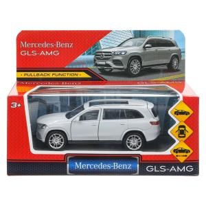 Машина металл MERCEDES-BENZ gls class amg 12см, дв,баг,ин,серебряный, кор. Технопарк GLS-12-SR