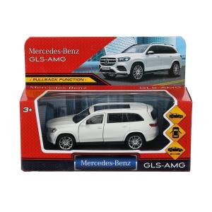 Машина металл MERCEDES-BENZ gls class amg 12см, дв,баг,ин,белый, кор. Технопарк GLS-12-WH
