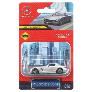 Машина металл MERCEDES-BENZ sls amg, длина 7 см, серебристый Технопарк SLSAMG-7-SR