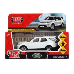 Машина металл LAND ROVER DISCOVERY длина 12 см, двери, багаж, белый, кор. Технопарк DISCOVERY-WT (72)