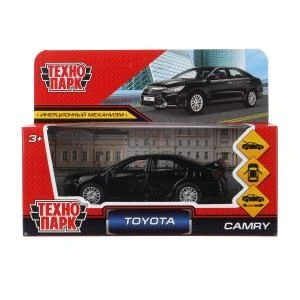 Машина металл TOYOTA CAMRY длина 12 см, двери, багажн, инерц, черный, кор. Технопарк CAMRY-BK (72)