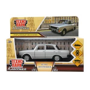 Машина металл ретро-модель,12,5 см, дв, баг, ин, серебр, кор. Технопарк AZLK2140M-12-SR (72)