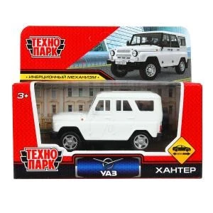 Машина металл UAZ ХАНТЕР длина 10,5 см, инерция, белый, кор. Технопарк HUNTER-11-WH