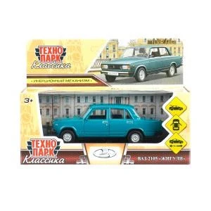 Машина металл LADA ваз-2105 1997 12 cm, двери, багаж, инерц., кор. технопарк Технопарк 2105-12-PT