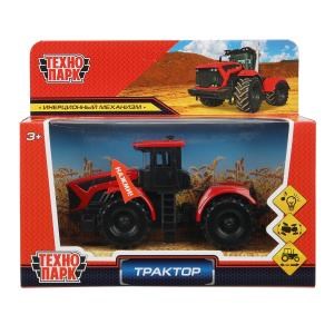 Модель металл свет-звук кировец к7, 13 см, инерция,  красный, кор. Технопарк KIROVETS7K-11SL-RD