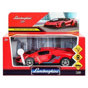 Модель металл свет-звук lamborghini sian 14.9см 1:32, двери, инерция, багаж. 2301C0045-R