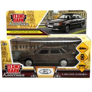 Машина металл ваз-2115 "самара" длина 12 см,серебристо-коричневый,кор. Технопарк 2115-12-SRBR