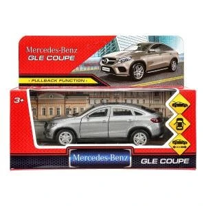 Машина металл MERCEDES-BENZ GLE COUPE длин 12 см, двери, багажн, серый, кор. Технопарк GLE-COUPE-GY (72)