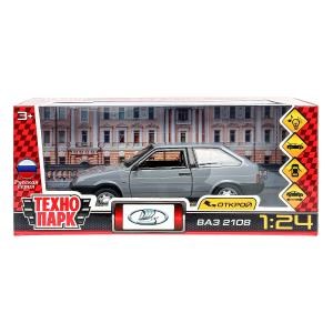 LADA ваз 2108 свет-звук 16,7 cm, дв, кап, баг, ин, серый Технопарк 2108-124SL-GY