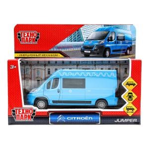 Машина металл CITROEN JUMPER МЕТРОПОЛИТЕН 14 см, двер, баг,инер, синий, кор. Технопарк JUMPER-14MOS-BU (72)