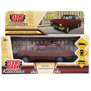 Машина металл ретро-модель,12,5 см, дв, баг, ин, вишневый, кор. Технопарк AZLK2140M-12-CRY (72)