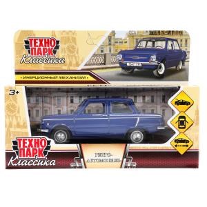 Машина металл ретро-модель 12 см, дв,баг,инер,темно-синий, кор. Технопарк ZAZ968A-12-BU2
