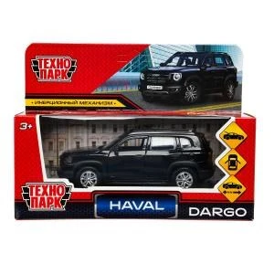 Машина металл HAVAL haval dargo,дл 12 см, дв,багаж,инер, черный, в кор. Технопарк DARGO-12-BK