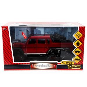 Машина металл свет-звук MERCEDES-BENZ G-CLASS, 23см, двер, инер, красн, кор Технопарк CZ122-R