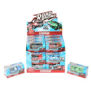 Машина металл ROAD RACING СУПЕРКАР 7 см, в ассорт, кор., диспл. Технопарк RR-7-65030-R