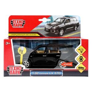 Машина металл свет-звук LEXUS LX570, 14,7 см, двери, багажник, инерция Технопарк SB-68301