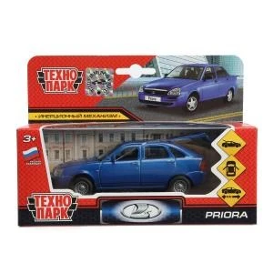 Машина металл LADA PRIORA ХЭТЧБЕК, 12 см, дв., багаж., инерц., синий, кор. Технопарк SB-18-22-LP(BU)WB (48)