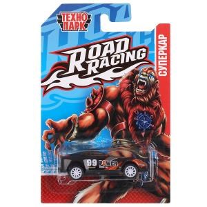 Машина металл ROAD RACING СУПЕРКАР обезьяна 7 см,в ассор, блист., инерц Технопарк RR-7-2293779-PRE-R