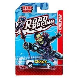 Машина металл ROAD RACING СУПЕРКАР скелет 6,5 см,в ассор, блист., инерц Технопарк RR-7-2293781-PRE-R