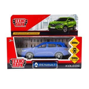 Машина металл RENAULT KOLEOS 12 см, двери, багаж, инерц, синий. в кор. Технопарк KOLEOS-BU (72)
