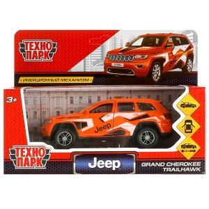 Машина металл JEEP GRAND CHEROKEE СПОРТ 12 см, двери, багаж, инерц, кор. Технопарк CHEROKEE-12-SRT (72) (72)