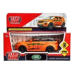 Машина металл LAND ROVER RANGE ROVER EVOQUE СПОРТ 12,5 см, двер, инерц, кор. Технопарк EVOQUE-S (72)