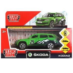 Машина металл SKODA KODIAQ СПОРТ длина 12 см, двери, багаж, инерц, кор. Технопарк KODIAQ-S (72)