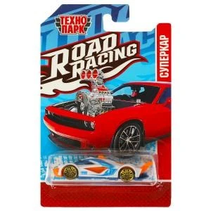 Машина металл ROAD RACING СУПЕРКАР 7,5 см, в ассорт, блист. Технопарк RR-7-15-22-R (720)