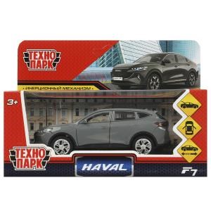 Машина металл HAVAL "haval f7", длина 12 см, дв, багаж, инер, серый, в кор. Технопарк F7-12-GY