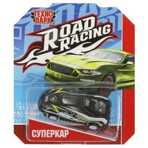 Машина металл ROAD RACING СУПЕРКАР 7,5 см, в ассорт, блист., инерц Технопарк RR-7-2349144-R