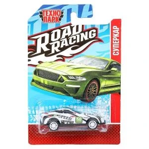 Машина металл ROAD RACING СУПЕРКАР 7,5 см, в ассорт, блист., инерц Технопарк RR-7-2293779-R