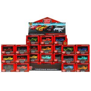 Машина металл ГОНОЧНЫЕ, 7 см, в ассорт, кор., дисплей Технопарк 2002I047-R