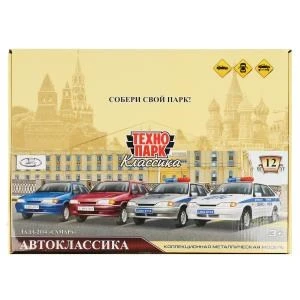 Машина металл LADA-2114 АВТОКЛАССИКА 12см, двер, баг, инерц, ассорт,дисп. Технопарк LADA2114-12DB12-POLMIX