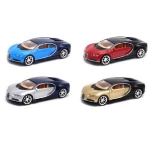 Машина металл 4.75" bugatti chiron инерц. открыв. двери в дисплее 43738D