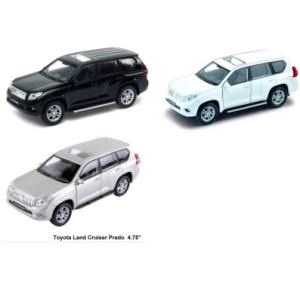 Машина металл 4.75" TOYOTA land cruiser-prado инерц. открыв. двери в дисплее 43630L-D