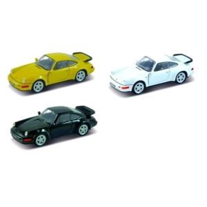 Машина металл 4.75" porsche 911 turbo инерц. открыв. двери в дисплее 43611D