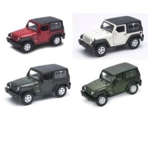 Машина металл 4.75" 2007 jeep wrangler-rubicon инерц. открыв. двери в дисплее 42371H-D