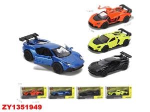 Машина металл. инерц. свет+звук, открыв. двери, цвет в ассорт. 36121B в кор. ZY1351949