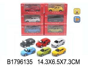 Машина металл. инерц. свет+звук, открыв. двери и багажник, в ассорт. HT22 в кор. B1796135