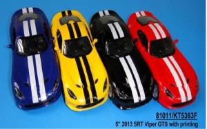 Машина металл. инерц. 2013 srt viper gts цвет в ассорт. в дисплее Kinsmart KT5363FD