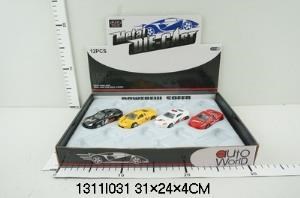 Машина металл. цвет в ассорт. 812-2A в дисплее 1311I031